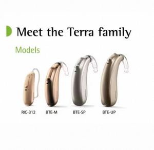 Dernière aide auditive numérique (10 canaux) pour seniors, appareil auditif Phonak Terra+ BTE M/SP/UP, aide auditive Bluetooth la moins chère - Product Image 1