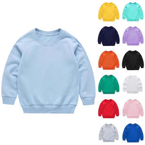 Nouveauté : Sweat-shirt pour enfants en molleton de coton uni, confortable, doux au toucher, chaud, col rond, 320g - Product Image 6