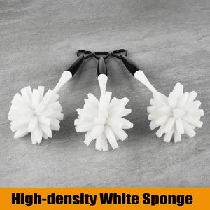 Confezione da 3 spazzole per la pulizia di bottiglie e piatti in vetro con manico per la pulizia con spugna - Product Image 2