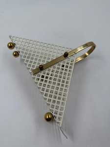 Porte-serviettes / porte-lettres style Atelier de Vienne en métal estampé Art Déco - Product Image 4