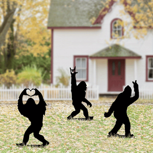 Statua da Giardino Bigfoot Stile Cartone Animato per Esterni, Decorazione Originale per Prato e Patio - Servizio di Ritiro TikTok per Temu - Product Image 5