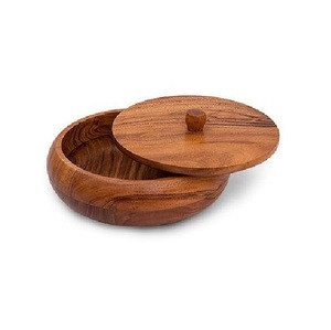 Boîte à chapati en bois haut de gamme, conçue pour un rangement pratique des repas et une touche décorative résidentielle - Product Image 2