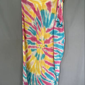 กางเกงขายาวใส่สบายสำหรับวันหยุด กางเกงโยคะ สีน้ำเงินคราม กางเกงลำลองผ้าฝ้ายสำหรับผู้หญิง คุณภาพดี - Product Image 1