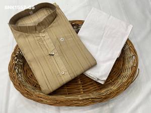 High Quality Pure Cotton with Weaving Lining Readymade <b>Kurta</b>-Cotton Payjama Collection Online Shopping India At Wholesale Rate - Product Image 4