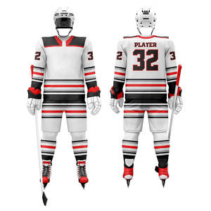 Diseña Tu Propio Uniforme de Hockey sobre Hielo, el Más Popular, Tallas Grandes para Adultos, Venta en Línea con Nombre de Equipo OEM Personalizado - Product Image 1