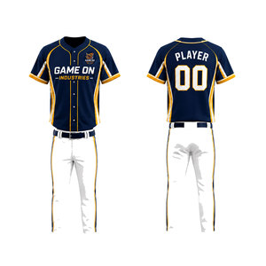 Uniforme de Béisbol para Equipos, Ropa Deportiva Personalizada de Alta Calidad, Uniforme de Béisbol para Hombre Más Vendido, Logotipo Personalizado - Product Image 3