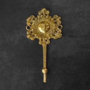 ตะขอแขวนผนังทองเหลืองแข็งแรงทนทาน สำหรับห้องน้ำ ห้องนอน ห้องครัว ทางเข้าบ้าน แขวนเสื้อ กระเป๋า ผ้าเช็ดตัว กุญแจ อุปกรณ์จัดระเบียบบ้าน - Product Image 1