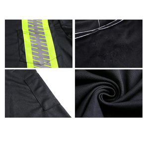 T-shirt de travail haute visibilité pour homme à manches courtes, design de gilet de sécurité réfléchissant, en polyester, chemise fluorescente - Product Image 5