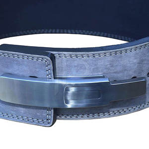 <b>Training</b> Lifting Gray Color <b>Weight</b> Lifting Leather Lever Pro Belt Protector <b>Weight</b> Lifting Lever Belt - Product Image 4