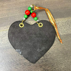 Ornements d'arbre de Noël en cuir véritable 100% faits à la main personnalisés en gros - Product Image 6