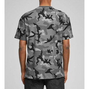 T-shirts pour hommes à prix abordable, tricotés, style urbain, couleur personnalisée, manches courtes, coupe oversize, décontractés pour l'été, col rond, 120 grammes - Product Image 3