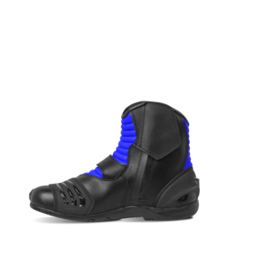 Bottes de moto unisexes en cuir blanc et noir, grande taille, imperméables, protection intégrale, pour adulte, équipement de motocross - Product Image 4