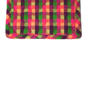 Potholder Patterns Wholesale in India Beautiful Color Yarn Dyed checkered Pattern cotton <b>kitchen</b> pot <b>holder</b>. - Product Image 5
