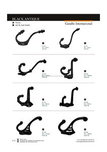 2025 crochet mural décoratif Antique noir de haute qualité exportation chaude de l'Inde pour l'entrepôt de commode de cuisine et l'utilisation du salon - Product Image 4