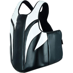 High-Grade Black <b>White</b> Boxing Chest Guard <b>Vest</b> Body Protector Belly Guard MMA Training Armor Made In Pakistan - Product Image 1