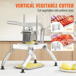 "Commercial Stainless Steel Tomato Slicer 1/4 & 1/2 Inch Aluminum Alloy Manual <b>Vegetable</b> <b>Cutter</b>" - Product Image 2