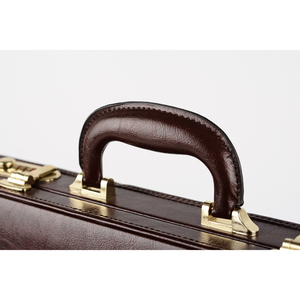 Maletín clásico de PU con cierre de hebilla dorada para hombre, uso empresarial, maletín de negocios duradero y rígido. - Product Image 4
