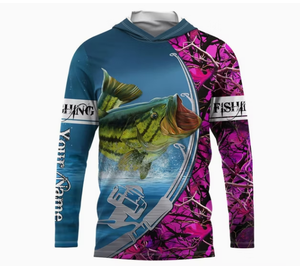 Chemise de sport à manches longues avec impression par sublimation intégrale, de haute qualité, vente en gros, vêtements de pêche pour hommes, chemise de pêche personnalisée - Product Image 2