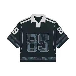 Camiseta Deportiva Personalizada para Hombre, Estilo Urbano, Cuello en V, Personalizada con Bordado y Sublimación de Poliéster, Fútbol Americano - Product Image 5