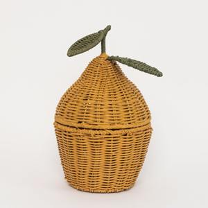 Cestas de almacenamiento de ratán coloridas y bonitas, cestas tejidas a mano para niños con asa recortada. - Product Image 5