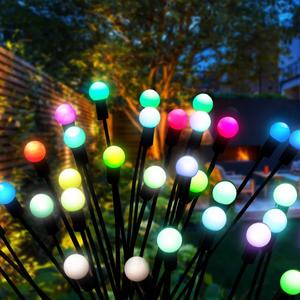 Outdoor Spiral Fabric Waterproof RGB 6/8/10 Heads LED <b>Lamp</b> Firefly Lights for Lawns & Gardens <b>Solar</b> <b>Powered</b> Gift with 60 Sheets - Product Image 3