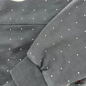 Sudaderas con Capucha Personalizadas con Logotipo de Diamantes de Imitación para Hombre, Unisex, 100% Algodón, Invierno, Lisas, Térmicas, a la Moda, Venta al Por Mayor - Product Image 5