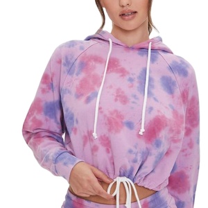 Sudaderas cortas negras personalizadas para mujer, con colores brillantes y a la moda, ideales para el gimnasio, 100% algodón. - Product Image 1