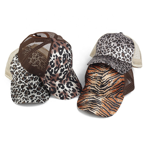 Custom Tiger <b>Camo</b> Trucker Hat Mesh Breathable Patch Snapback <b>Cap</b> Full Color Print Bulk Blank Ready Ship Outdoor Fashion Club - Product Image 3