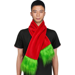 Accessoire de déguisement de Noël : Cheveux verts, écharpe rouge, pour fête, personnage de film/télévision, jouet mignon. Vente en gros directe usine, cadeau personnalisé. - Product Image 4
