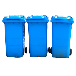 Ruedas de cubo de basura de Pedal de plástico de 240L de alta calidad, diseño clásico, forma rectangular, Material PP para oficina, baño, organizador de oficina - Product Image 1