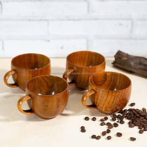 Elegante Taza de Café/Té de Madera Hecha a Mano, Resistente al Calor, Ecológica, de Madera Natural para Uso Diario en Cocina u Oficina - Product Image 1