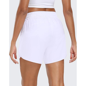 Shorts Deportivos Blancos para Mujer, de Secado Rápido, Transpirables, para Correr, con Cordón Ajustable - Product Image 2