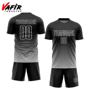 Venta Directa de Fábrica, Uniformes de Fútbol Personalizados con Impresión en Malla de Poliéster, Ropa de Fútbol Económica para Equipos - Product Image 3