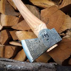 STEEL CRAFT INTERNATIONAL Hacha de acero de aleación forjada a mano con mango de madera de 26 pulgadas, grado DIY, ODM, 1 año de garantía - Product Image 2