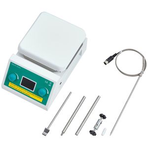 Agitatore Magnetico con Piastra Riscaldante 2000mL, 0-2000 RPM, Max 212°F/100°C, Display LED, per Uso in Laboratorio - Product Image 1