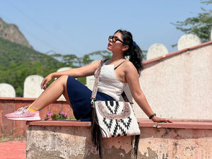 Real Handmade Saddled <b>Blanket</b> Handbag Tooled Leather Strap High Quality Aztec Side Bags Vintage Colorful Hand Carved Bag - Product Image 2