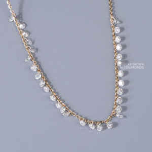 ROUND BRILLIANT CUT LAB GROWN DIAMOND PENDANT S925 <b>SILVER</b> YELLOW GOLD PLATED LUXURY 30 PIECE EF CLARITY <b>CHARM</b> GIFT FOR WOMEN - Product Image 4