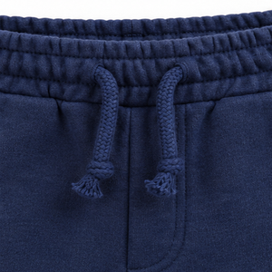 Pantalones Casuales de Felpa Azul Marino Premium con Cordón Ajustable, Cintura Elástica, Dobladillo Recto, Cómodos y Relajados, Venta al Por Mayor - Product Image 6
