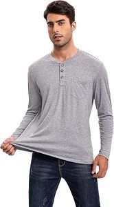 เสื้อยืดคอกลมแขนยาวผู้ชายสไตล์ยุโรปอเมริกัน ผ้าเนื้อหนัก 180 กรัม คุณภาพสูง - Product Image 4