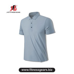 เสื้อโปโลแขนสั้นสีฟ้าอ่อนแห้งเร็ว รุ่น 2026 ทรงลำลอง ผ้าถัก ทรงปกติ - Product Image 1