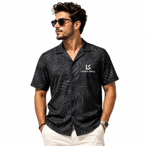 High Quality Men's Camp Collar Button Up Hawaiian Shirt Premium Polyester Sublimation Printed Casual Summer Beach <b>Bowling</b> Shirt - Product Image 2