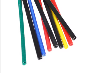 Manchon en fibre de verre enduit de résine de silicone 2753, manchon en fibre de verre tressé noir en caoutchouc de silicone - Product Image 1