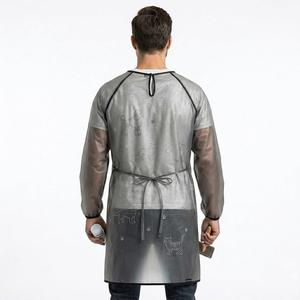 Blouse de toilettage pour hommes, transparente par sublimation, imperméable, à col rond - Product Image 2