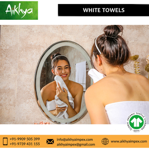Toalla de baño blanca de lujo premium hecha de felpa de algodón suave con comodidad duradera y alta absorción de agua. - Product Image 5