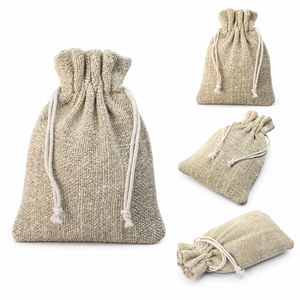 Himalayan HEMP <b>Drawstring</b> <b>Pouch</b> Bag Natural Color Gift Packaging With Cotton Cord Eco Friendly Textile Storage Bag - Product Image 1