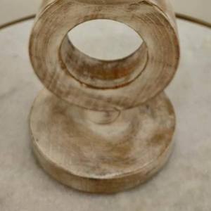 Encensoir en bois blanchi en gros, design géométrique de luxe, moderne et rustique, pour la maison et le bureau - Product Image 3