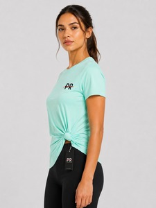 Camiseta de Verano para Mujer, Estilo Moderno, Color Premium, con Logotipo Personalizado Serigrafiado, Estilo Hip Hop, 100% Urbano, Gran Venta - Product Image 2