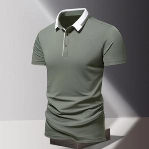 Chemise polo pour homme grande taille, t-shirt classique à manches courtes, haut d'été décontracté, t-shirt à col boutonné, t-shirt surdimensionné - Product Image 1