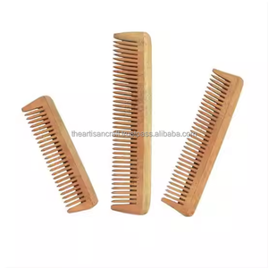 Peine Ecológico de Madera de Neem Natural, Artesanía Hecha a Mano con Diseño Personalizable para un Cabello Saludable - Precio - Product Image 3