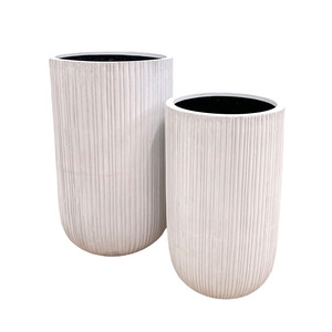 Jardinière Moderne Classique Écologique en Polystone avec Trou de Drainage pour Décoration de Jardin Domestique, Faite à la Main au Vietnam, Emballage Privé - Product Image 1